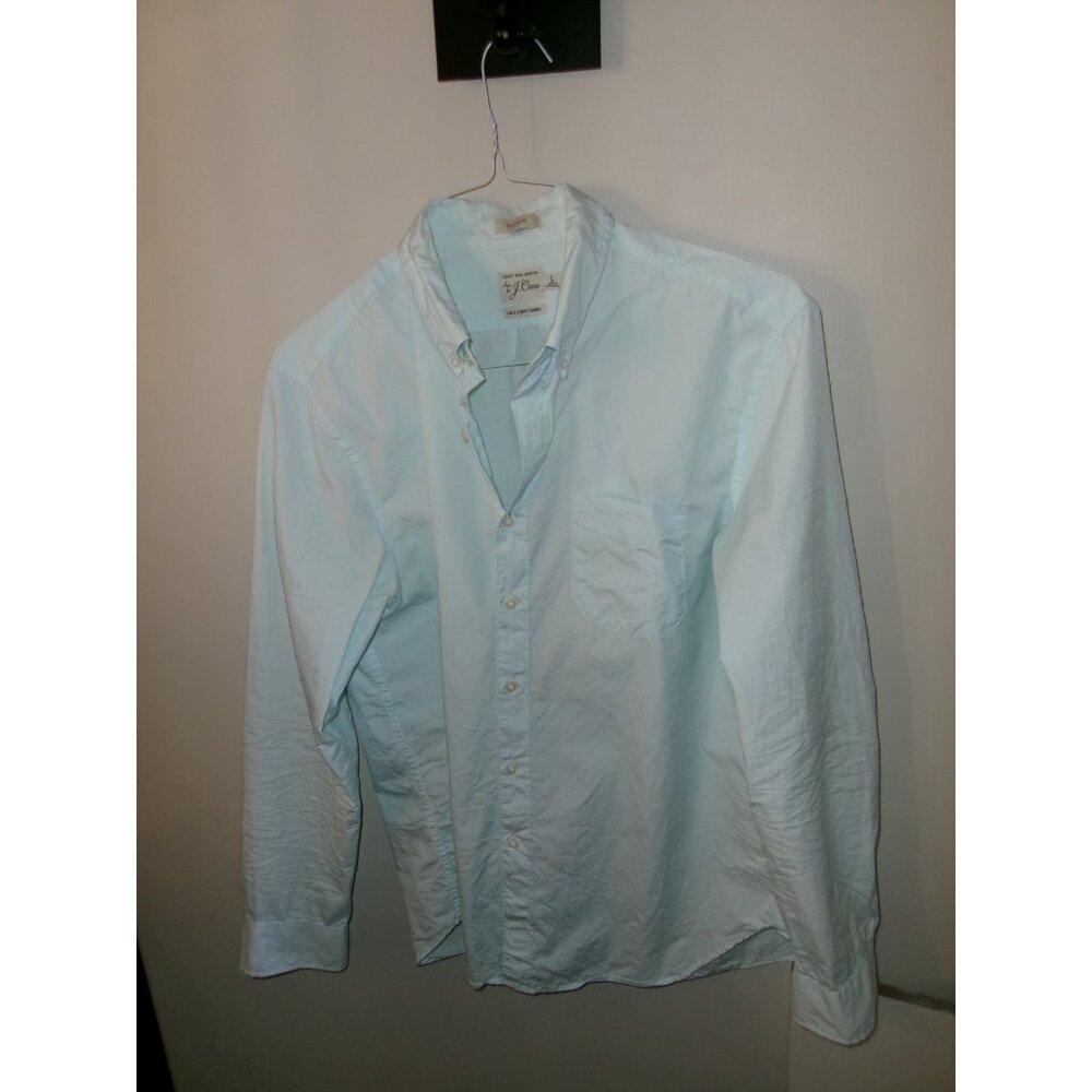 J.Crew Secret Wash Classic Button Down Shirt Light Blue Size L